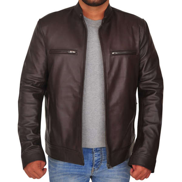 CHICAGO PD HANK VOIGHT LEATHER JACKET fish
