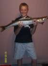 my friends brother holding my snook fish