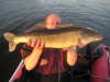 tim met snoekbaars 80cm fish