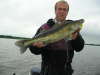 tim met snoekbaars 70 cm fish