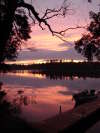 sunset after a long day fish