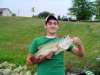 21 inch bass (5 1/2 lbs) real weight unline liers on here fish
