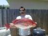 13 lb. red snapper fish