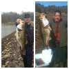 Father and son fish