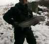 Big male steelhead fish