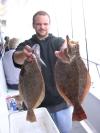2 Nice Fluke and a Sea Bass! fish